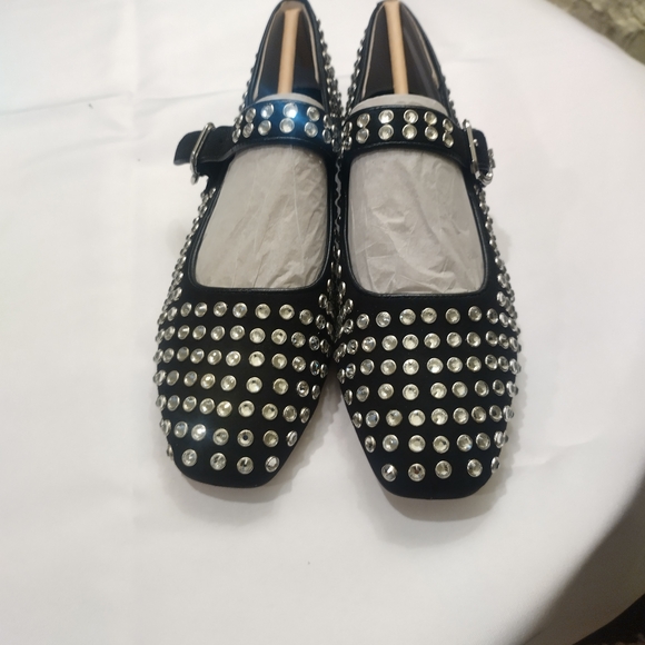 Sam Edelman Women's Michaela Mary Jane Flat Size 8M New In Box- Holiday Shoe - Picture 2 of 7